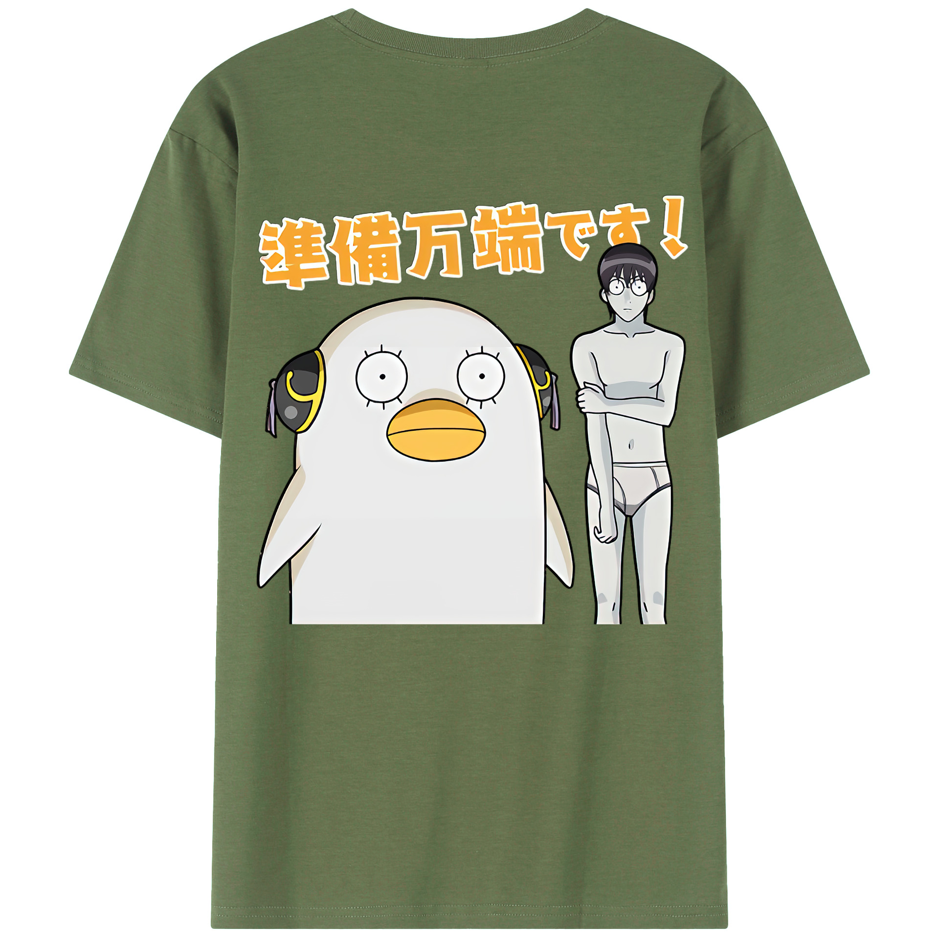 （画像用） ぎんたま 坂田銀時（さかたぎんとき） 神楽 志村新八（しむら しんぱち） GINTAMA Sakata Gintoki Kagura Shimura Shinpachi 綿100％ メンズ半袖Tシャツ（バックプリント） 通気性
